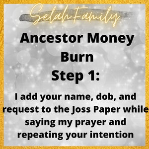 Protection Ancestor Money Burn image 2