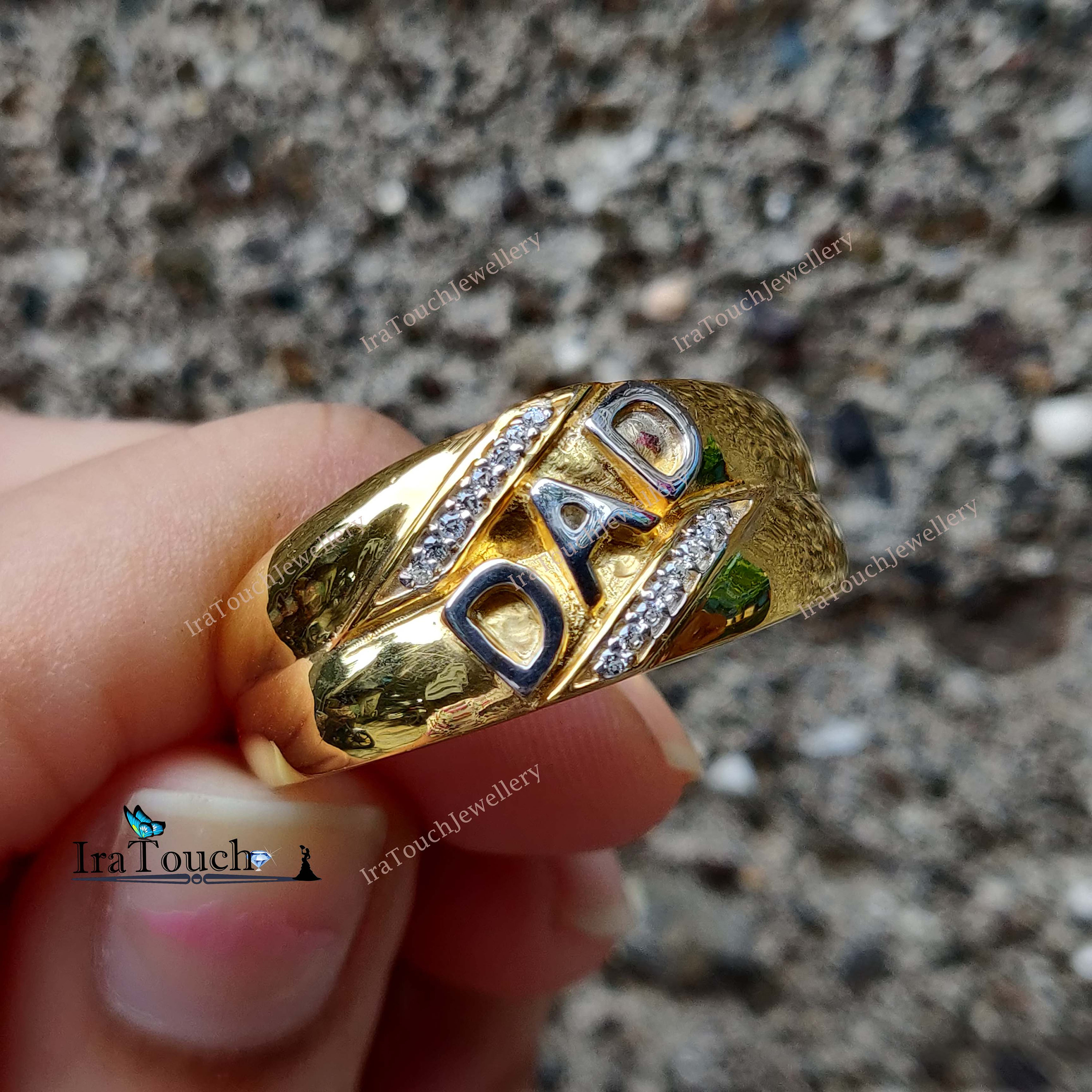 Buy Elegant 14K Yellow Gold Over Sterling Silver Mens Round