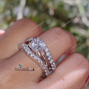CZ Diamond Enhancer Ring Guard, Wraps For Ring, Enhancer Wrap Ring Engagement Wedding Solitaire Ring, Authentieke Wrap Guard Band Voor Vrouwen