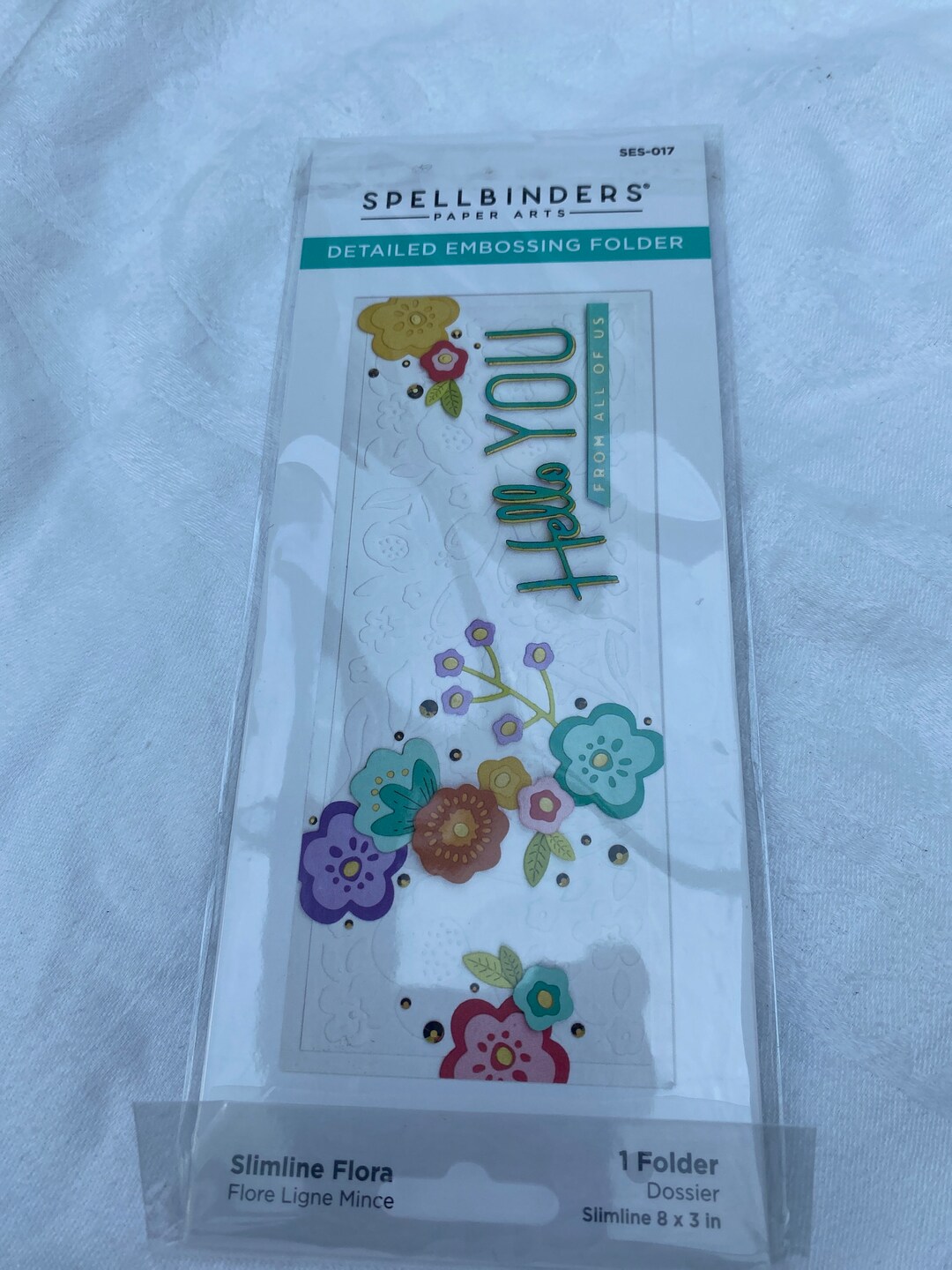 Spellbinders Embossing Folder Slimline Flora SES017 Etsy UK