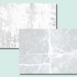 Ice and Distressed White Photography Backdrop: Double Sided Rigid Flat Lay