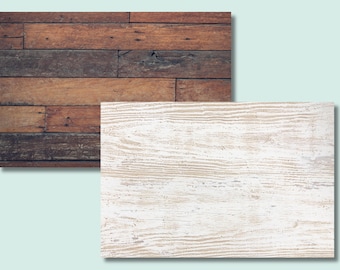 Double Sided Rustic Wood Photography Backdrop, Food and Product Photography