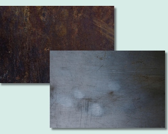 Double Sided Photography Backdrop: Distressed & Rusty Metal