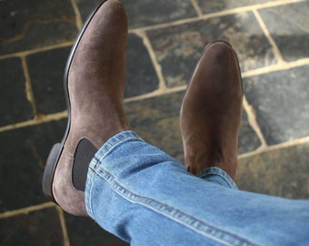 Leather Chelsea Boots by Hugo Hugo Size UK 10.5 -