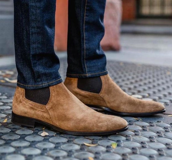 Buy Leather Chelsea Boots for Men's Online in India Etsy