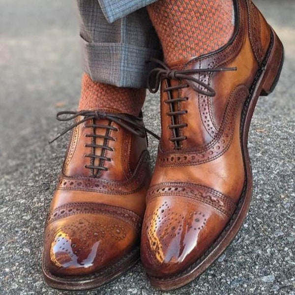 Leather Mens Shoes Etsy