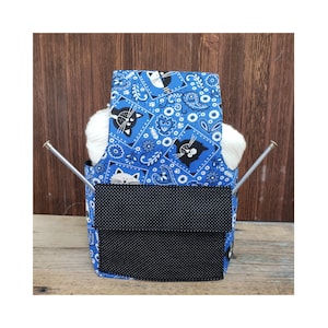 Kitten Project Bag| Handmade| Knitting| Crocheting |Crafting| Tote Bag| Craft Bag| Craft on the Go