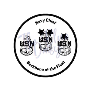 Navy Chief Digital File for Cricut, Silhouette, Glowforge. SVG, PNG, JPEG files included. Download File