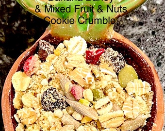 Banana Barley and Mixed Fruits & Nuts Cookie Crumble (Ziploc Bags)