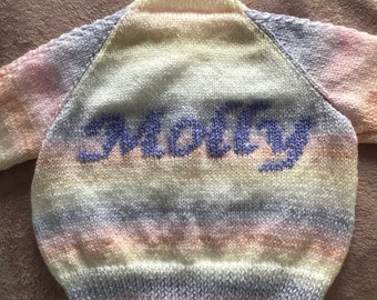 Personalised cardigan