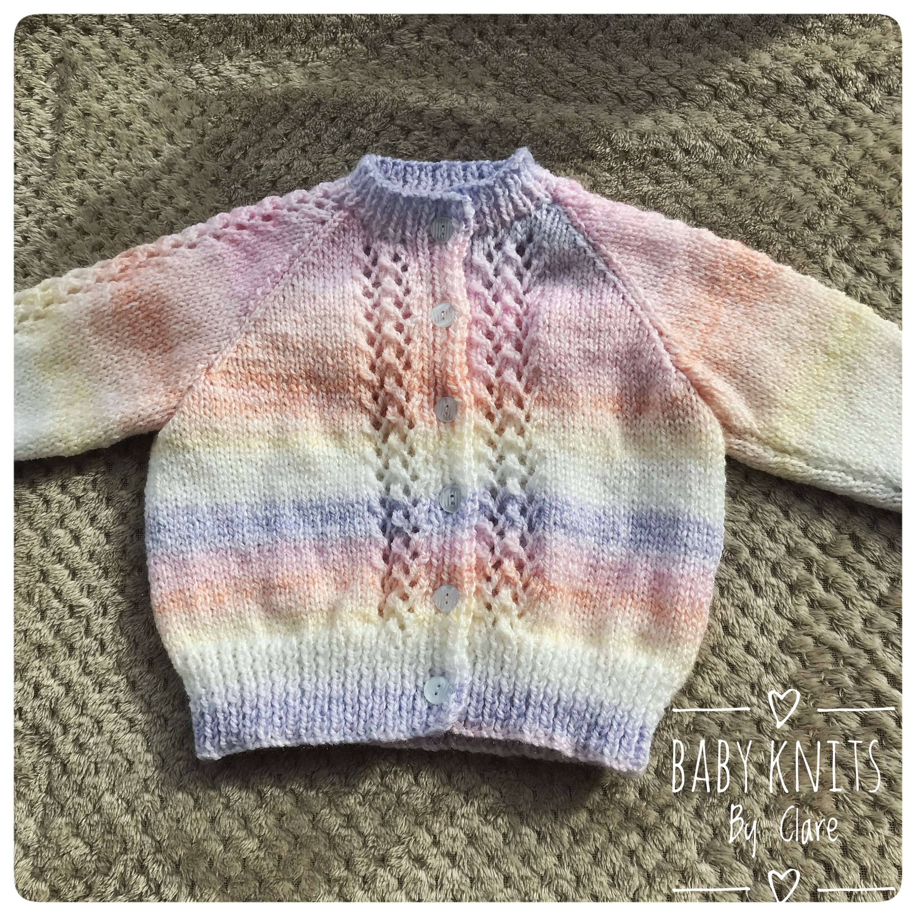 Rainbow cardigan baby sale