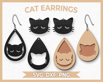 Download Cat Earring Svg Etsy PSD Mockup Templates