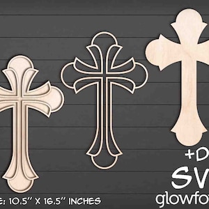 Cross, Glowforge SVG, Laser Cut Files, Home Decor, Wall Art, Wood Sign, Home Gift