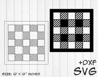 Buffalo Plaid Stencil, Pattern, Svg Dxf Pdf Png Formats, Instant Download, Cut Files, DIY