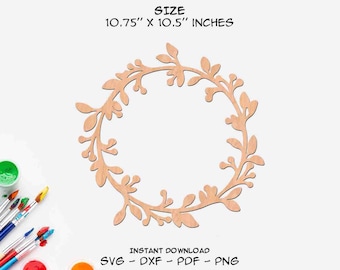Puede incluir: Una corona de madera con un delicado diseño floral, que mide 27,3 cm por 26,7 cm. Esta corona es perfecta para añadir un toque de encanto rústico a la decoración de tu hogar.