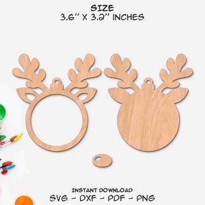 Rennes, Décorations de Noël, Bois, 2022, Glowforge SVG, Découpe laser DXF, Téléchargement instantané, Fichiers coupés, Prêt à couper, Silhouette, Cricut