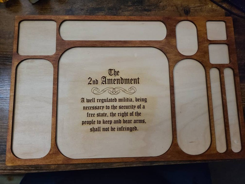 Wood Gun Cleaning Tray 2A Organizing Tray Constitution Etsy