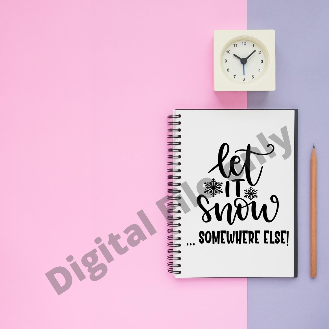 Let It Snow Somewhere Else SVG Funny SVG File Digital | Etsy