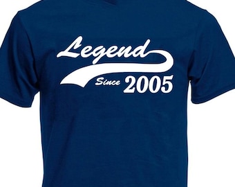 Legend Since 2005 Men's T-Shirt, 21st Birthday Gift For Men Boy Son 21 Year Old