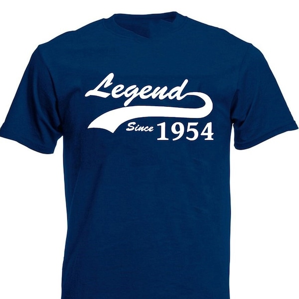 Legend Since 1954 Men's T-Shirt, 70th Birthday Gift For Men Him Dad Husband 70 Year Old Man