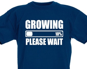 Growing 10% Please Wait T-Shirt, 10th Birthday Gift For 10 Year Old Boy or Girl