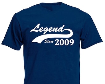 Legend Since 2009 Boys T-Shirt 15th Birthday Gift T-Shirt For 15 Year Old Boys Teens