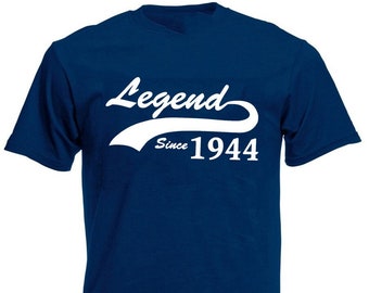 Legend Since 1944 Men's T-Shirt, 80th Birthday Gift For Men Him Dad Grandad Husband 80 Year Old Man