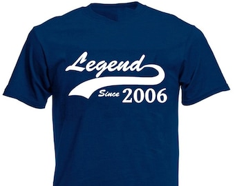 Legend Since 2006 Men's T-Shirt, 18th Birthday Gift For Men Boy Son Grandson 18 Year Old