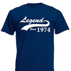 Legend Since 1974 Men's T-Shirt, 50th Birthday Gift For Men Him Dad Husband 50 Year Old Man