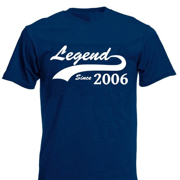 Legend Since 2006 Men's T-Shirt, 18th Birthday Gift For Men Boy Son Grandson 18 Year Old