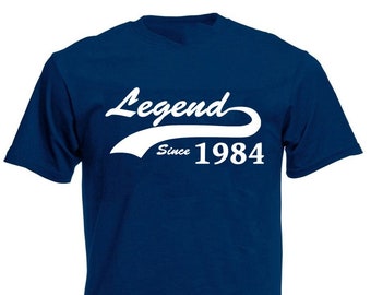 Legend Since 1984 Men's T-Shirt, 40th Birthday Gift For Men Him Dad Husband 40 Year Old Man