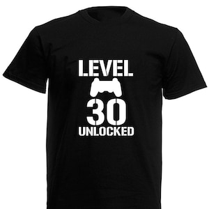 Level 30 Unlocked Men's T-Shirt, 30th Birthday Gift For Men Him Dad Husband 30 Year Old Man