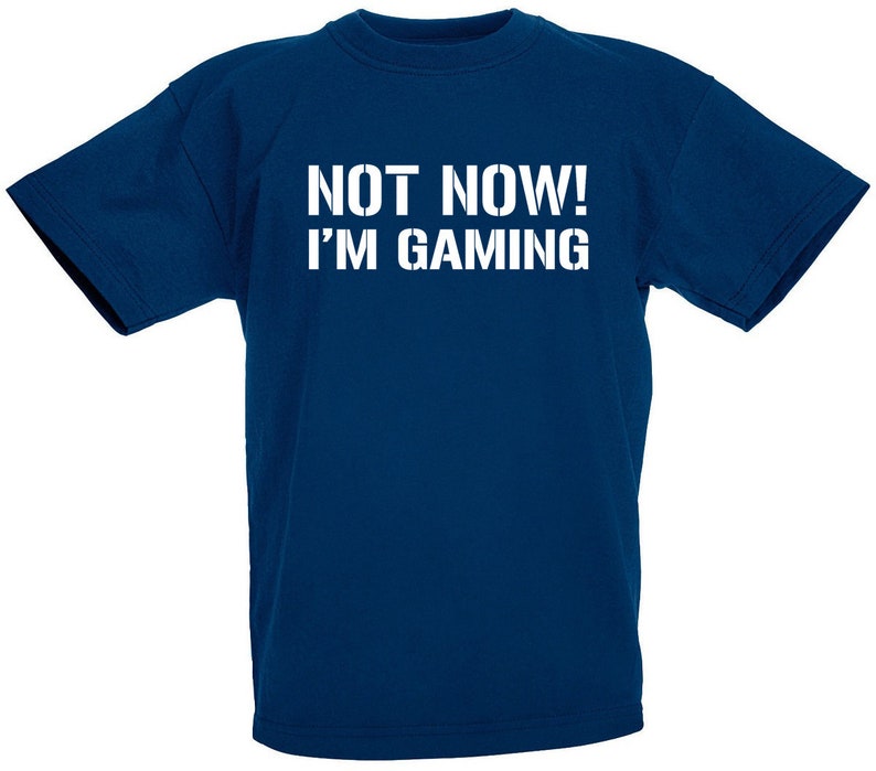 Not Now I'm Gaming T-Shirt, Funny Gamer, Gaming Gifts, Presents For Teen Boys Ages 7 to 8 and 12 to 13 Years Old image 1