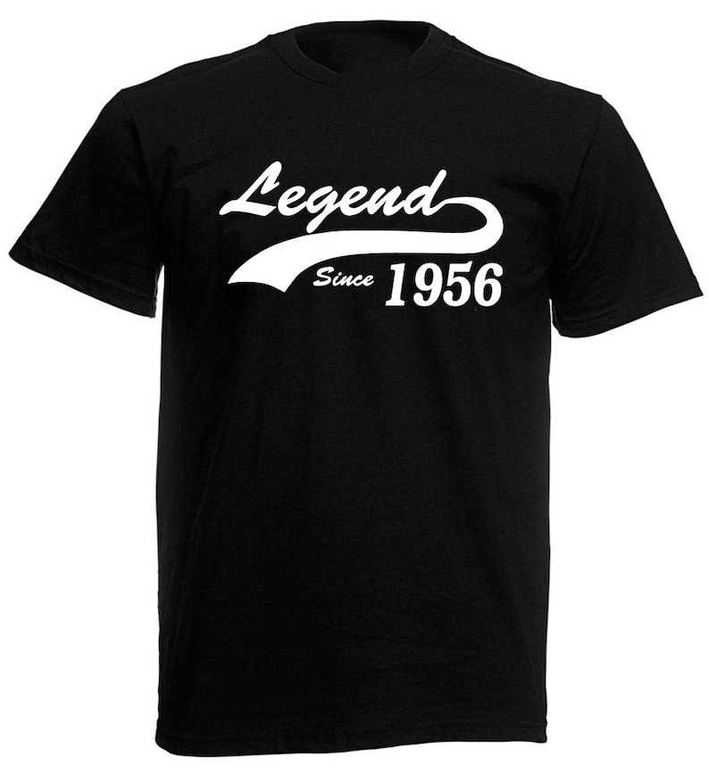 Legend Since 1956 Men's T-Shirt, 70th Birthday Gift For Men Him Dad Husband 70 Year Old Man Black