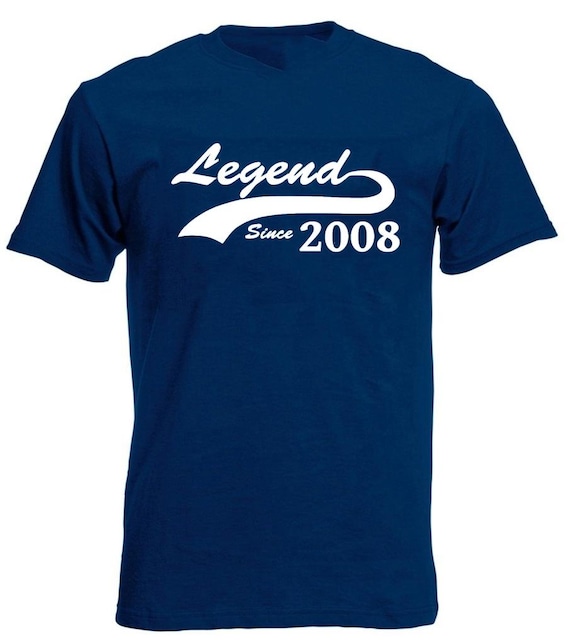 Legend Since 2008 Men's T-Shirt, 18th Birthday Gift For Men Boy Son Grandson 18 Year Old