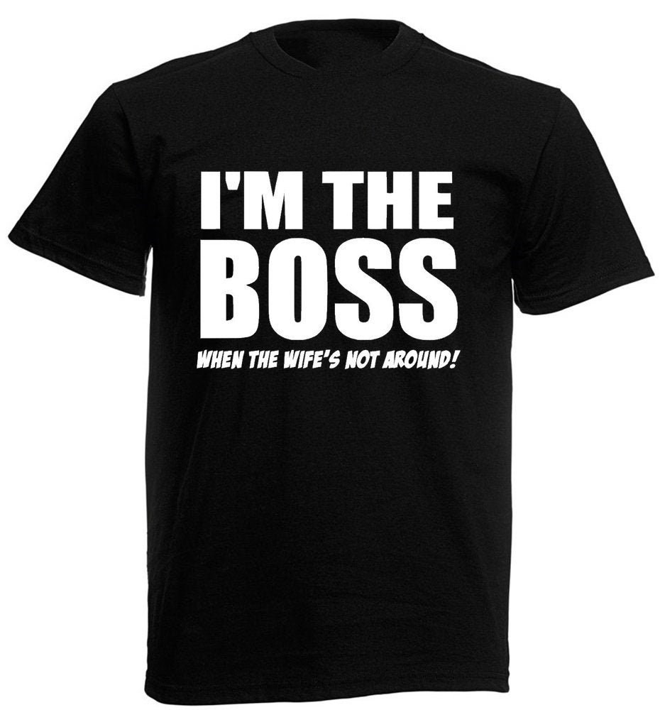 I'm the Boss Men's Tshirt Funny Birthday Christmas Etsy UK
