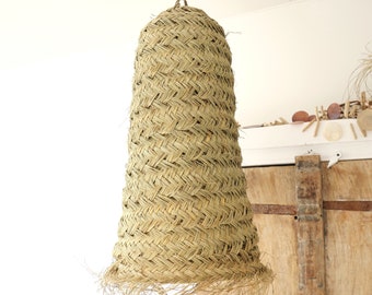 Seagrass hanging lampshade, boho lighting, Ibiza style, handmade, Bali, Indonesia, garden, porch, gift, ceiling, braided