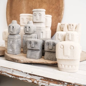 Stone minimalist figurines, boho, farmhouse, wabi sabi, minimalistic, bowl filler, sumba
