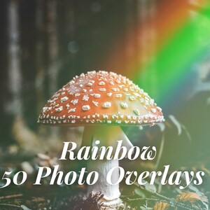 Rainbow Light Leaks Digital Paper, JPG Overlays, Clipart Foil Background, Scrapbook Paper