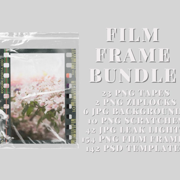 Everything-You-Need- Film, Photo Frame Clipart Bundle,  Polaroid Photo Elements, Instant Camera and Film Elements