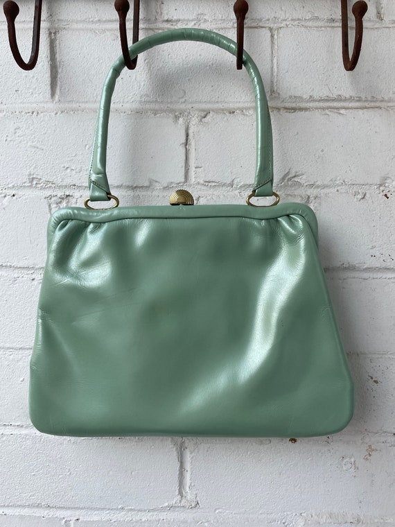 1950s/1960s Mint Green Classic Handbag - image 1