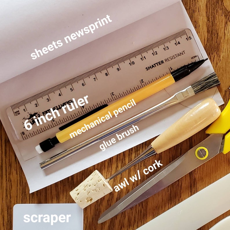 Deluxe Bookbinding Tool Kit 20 plus items Etsy