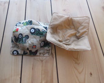 Handmade Oliver Tractor Bowl Cozy, Microwave Safe