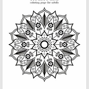Printable Mandala Coloring Pages- Print or Digital