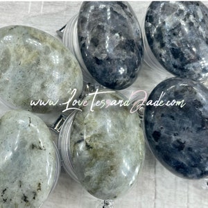 Labradorite | Gemstone | Crystal | Badge | Rotating Clip | Reel | Manifesting | Doctors | Nurses | Professional |First Responders