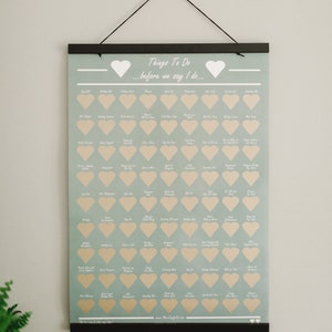 Sage Green Wedding Planning Scratch Off Poster (A2)