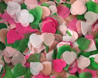 Biodegradable Heart Wedding Confetti: Custom Colours, 300g