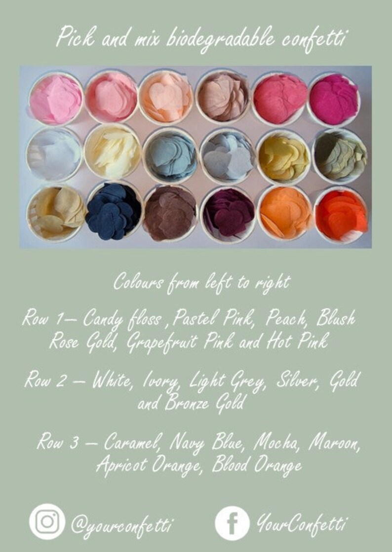 Biodegradable Confetti Hearts 300g 5060 Guests Pick and Etsy