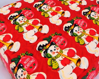 Vintage & Kitsch Snowman Christmas Premium Wrapping Paper