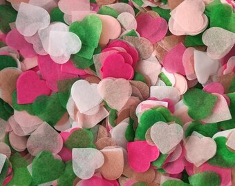 Biodegradable Heart Wedding Confetti: Custom Colours, 450g